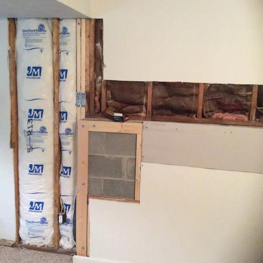 Wall insulation replacement during Structural Drying in Indio